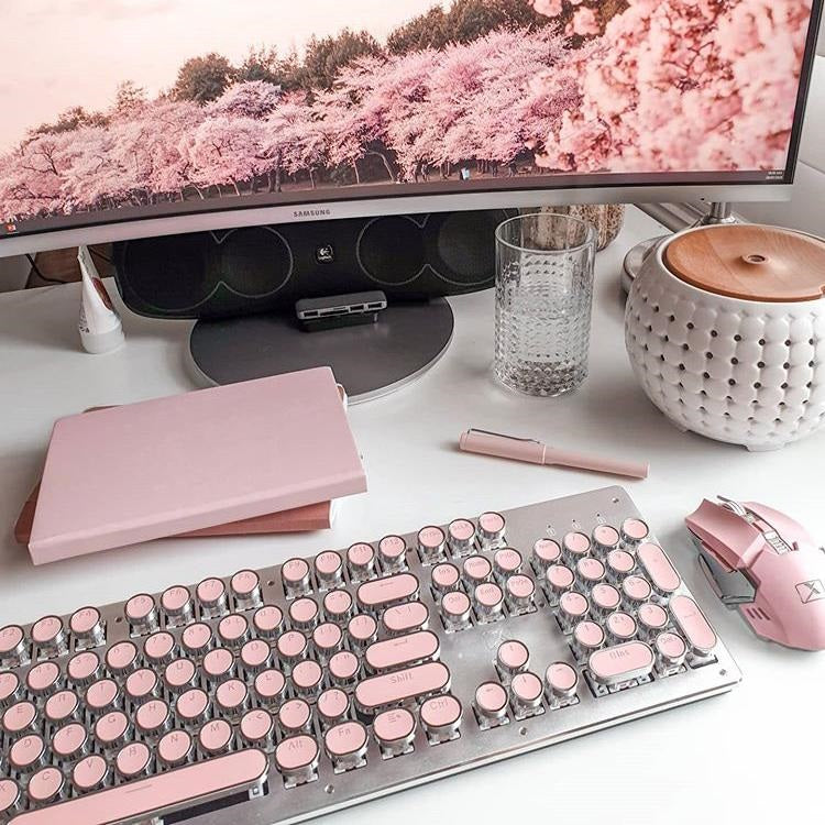 Typewriter Keyboard and Mouse Set