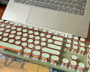 Retro Typewriter Wired Keyboard and Mouse Set 2
