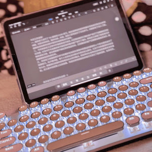 Retro Typewriter Bluetooth Keyboard - Compact Edition