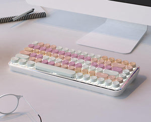 Palette Leather Typewriter Bluetooth Keyboard - 84-Key - The PNK Stuff