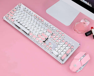Retro Typewriter Wireless Keyboard and Mouse Set - Limited Edition - The PNK Stuff