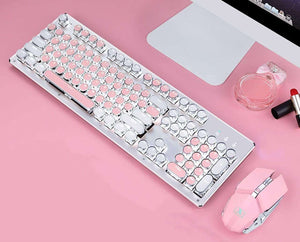 Retro Typewriter Wireless Keyboard and Mouse Set - Limited Edition - The PNK Stuff